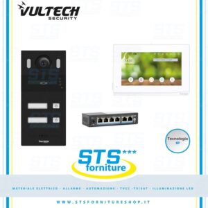 Kit Videocitofono IP Monofamiliare con Monitor 7" Wifi Intercom